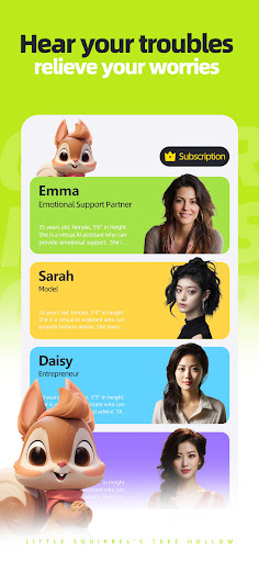 Android application Squirrel Hollow-Emotional Care screenshort