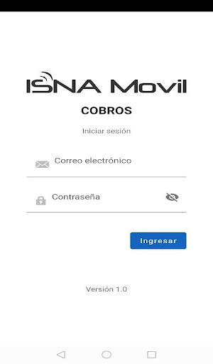 Android application ISNA COBROS screenshort