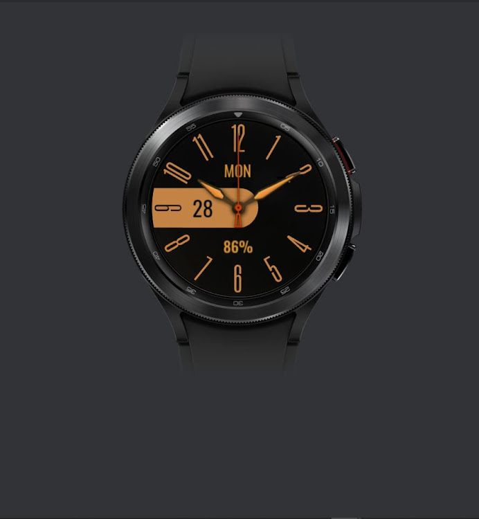 Orange analog watchface - 1.0.0 - (Android)