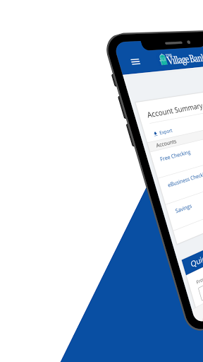 Android application The Village Bank screenshort
