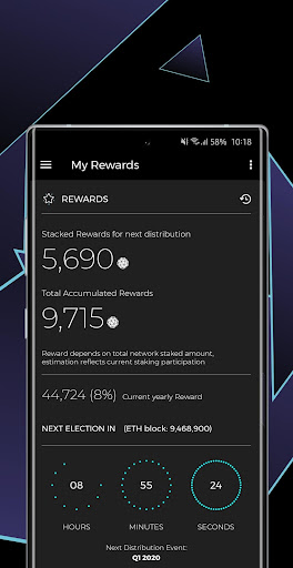 ORBS PoS Wallet Screen 3