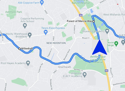 Satnav Cycle Routes-Birmingham Screen 3
