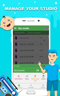 Voice Changer - Gravador de música com efeito de tela Captura de tela