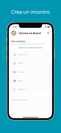Android application MeetApp - Collect Contacts screenshort
