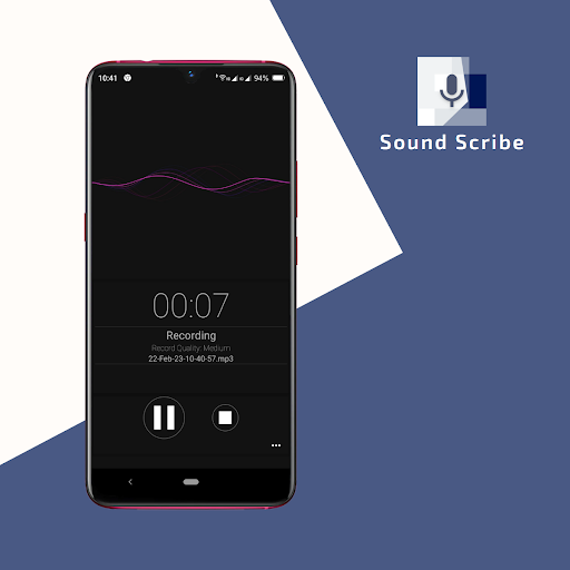 Android application SoundScribe mp3 Voice Recorder screenshort