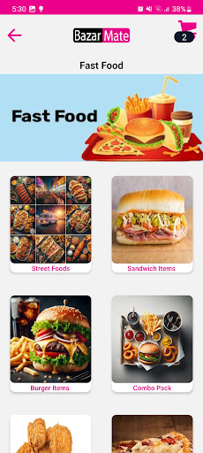 Bazar Mate: Food Delivery App Screen 2