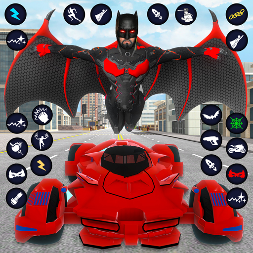 Hero Bat Robot : Car Games logo