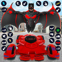 Hero Bat Robot  Car Games