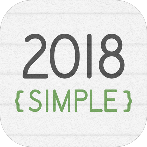 卓上カレンダー2018：シンプルカレンダー 「ウィジェット」  Icon