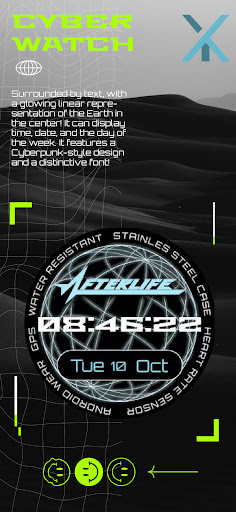 Cyber Watch Face Screen 3