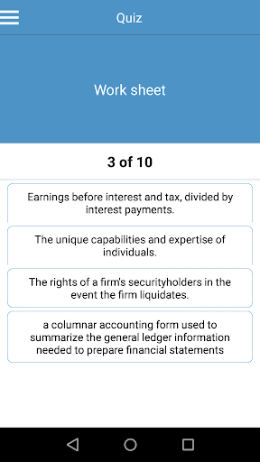 Accounting Dictionary Screen 3