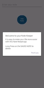Note Keeper -