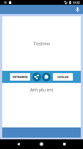 Vietnamese-Catalan Translator Screen 2