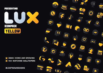 LuX Yellow IconPack 2.3 (Patched)