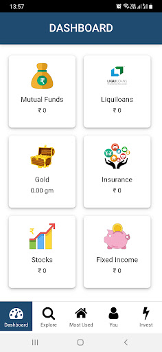 Android application Sahu Investments screenshort