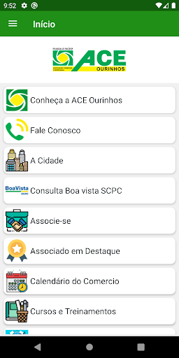 Android application ACE Ourinhos screenshort