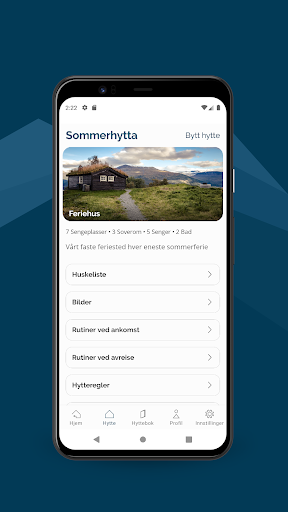 Hyttebok Screen 2