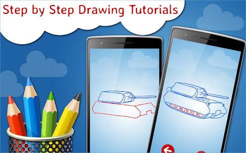 How to Draw Tanks Step by Step Drawing App 13.0 APK screenshots 6