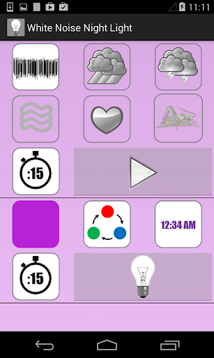 Screenshot of White Noise Night Light