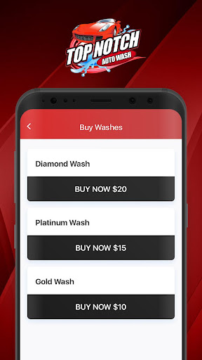 Top Notch Auto Wash Screen 2