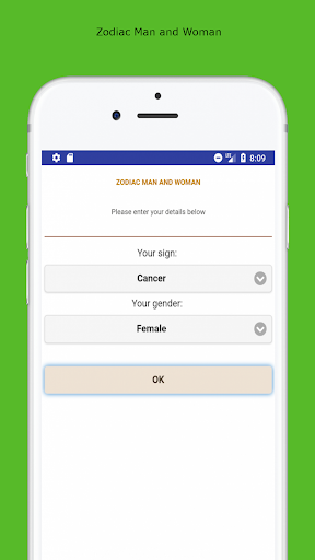 Android application Zodiac Man and Woman screenshort