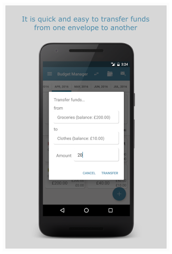 Budget Manager (Lite) Screen 3
