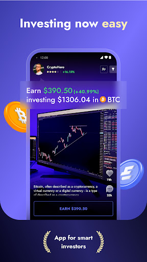 Android application Jedie. Crypto, trading, ideas screenshort