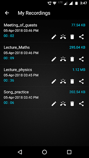 Smart Recorder : TapeVoice Screen 3