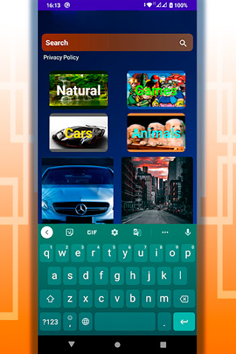 Android application Background Design screenshort