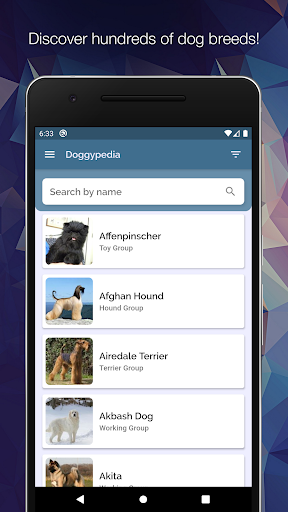 Android application Doggypedia - Dog breeds encycl screenshort