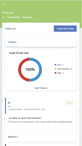 Arrow Systems - Management Screen 2