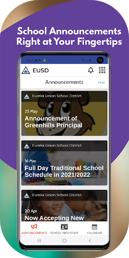 Android application Eureka Union School District screenshort