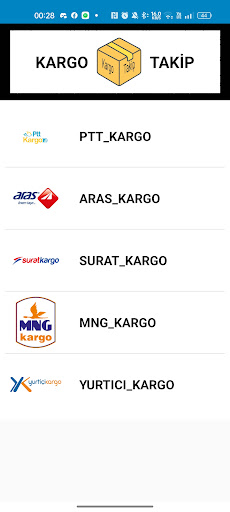 Android application Kargo Takip | Kargonu Takip Et screenshort