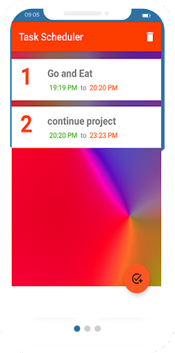 Android application Task Schedular screenshort