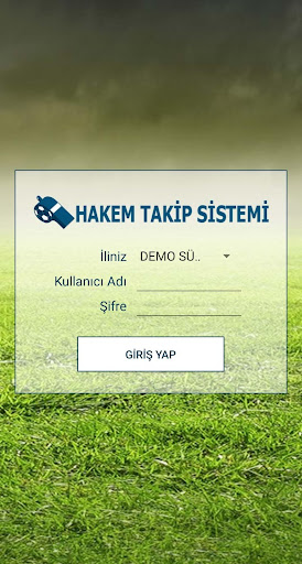 Android application Hakem Takip Sistemi screenshort