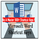 MS Word All Shortcut Keys - Be a Master