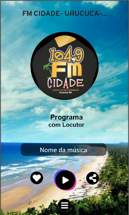 FM CIDADE- Uruçuca-BA - 1 - (Android)