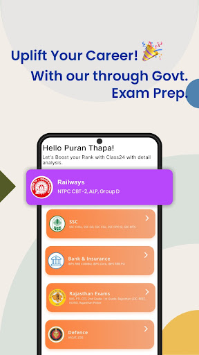 Android application Class24 - Exam Preparation App screenshort