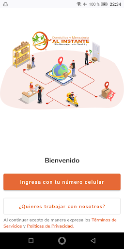Android application Mensajería al Instante M/zales screenshort