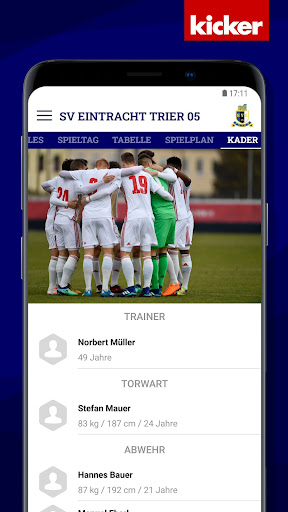 Android application SV Eintracht Trier 05 screenshort