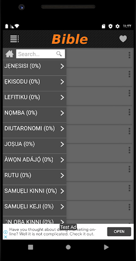 Android application Yoruba Bible screenshort