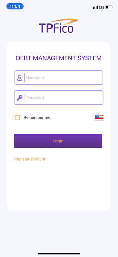 Android application TPFICO Mobile for Collection screenshort