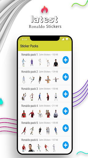 Android application Ronaldo Stickers For Whatsapp screenshort
