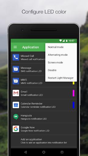 Android application Light Manager 2 - LED Settings screenshort