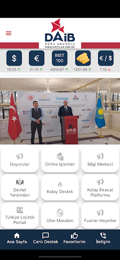Android application DAİB screenshort