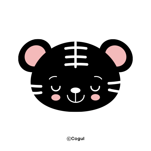 카카오톡 테마 - 블랙 아기 호랑이 logo