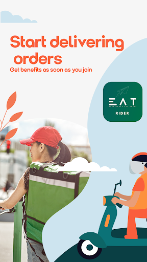 Android application EAT - RIDER screenshort