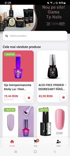 Android application NailsUp screenshort