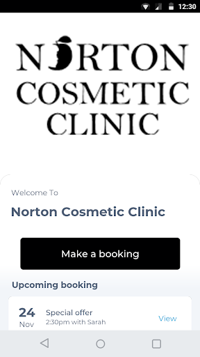 Android application Norton Cosmetic Clinic screenshort