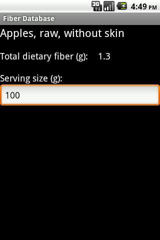 Fiber Database Screen 3